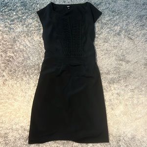 Black mid length dress